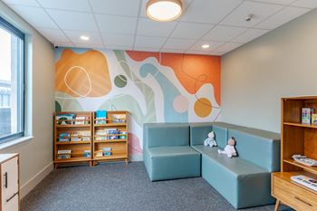 Children's play area at 15 bank apartments in white plains, ny 10606
